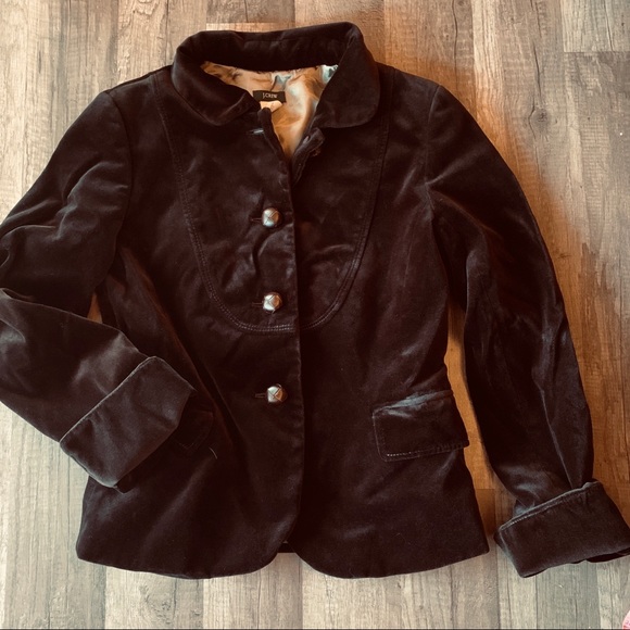 J .Crew brown velvet blazer - Picture 2 of 7